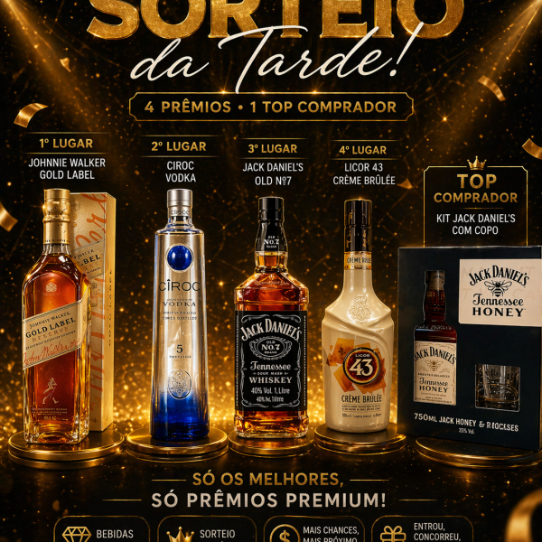 ✨ SORTEIO ESPECIAL DA TARDE ✨