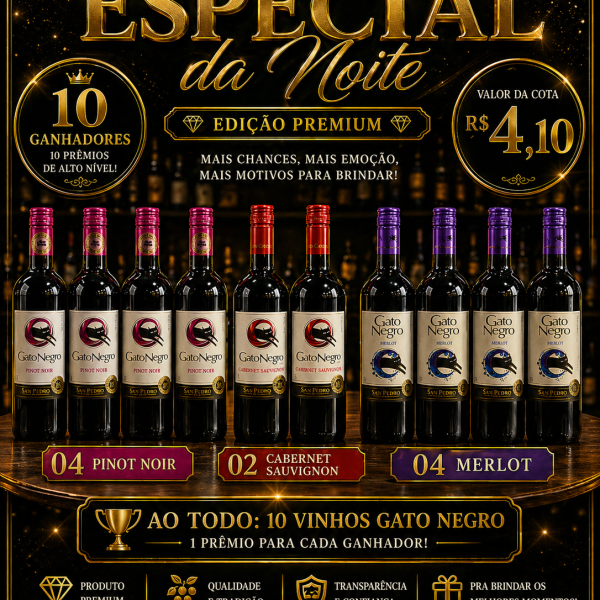 🔥 SORTEIO ESPECIAL DA NOITE 🔥