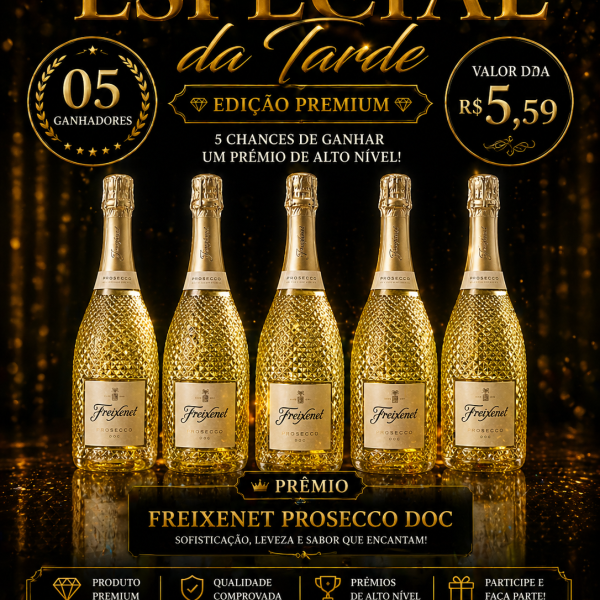 🔥 SORTEIO ESPECIAL DA TARDE – EDIÇÃO PREMIUM 🔥
