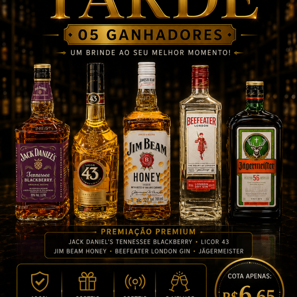 🔥🥃 SORTEIO ESPECIAL DA TARDE 🥃🔥