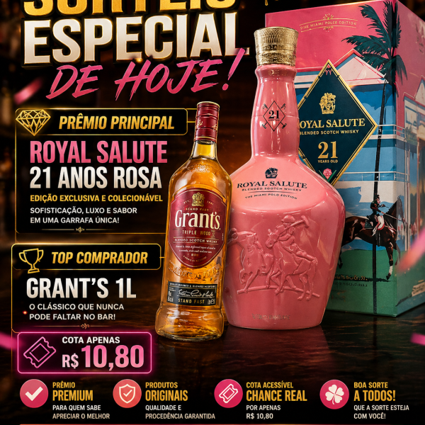 SORTEIO ROYAL ROSA 🍀