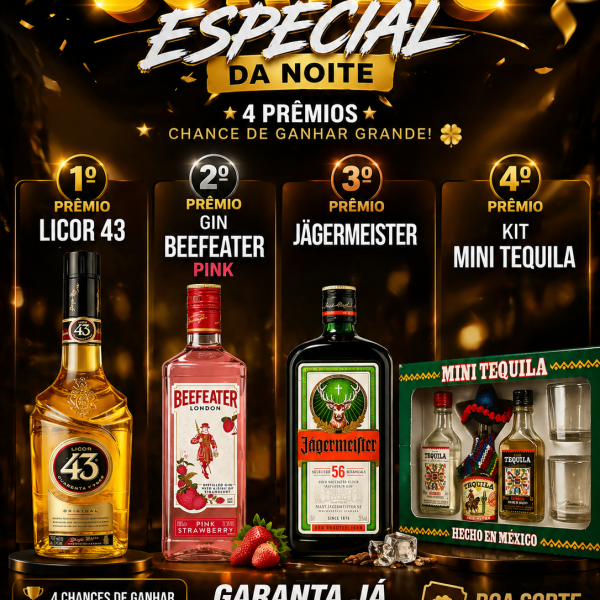 SORTEIO ESPECIAL 4 PREMIOS