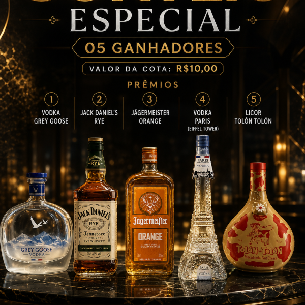 🔥 SORTEIO ESPECIAL – 05 GANHADORES 🔥
