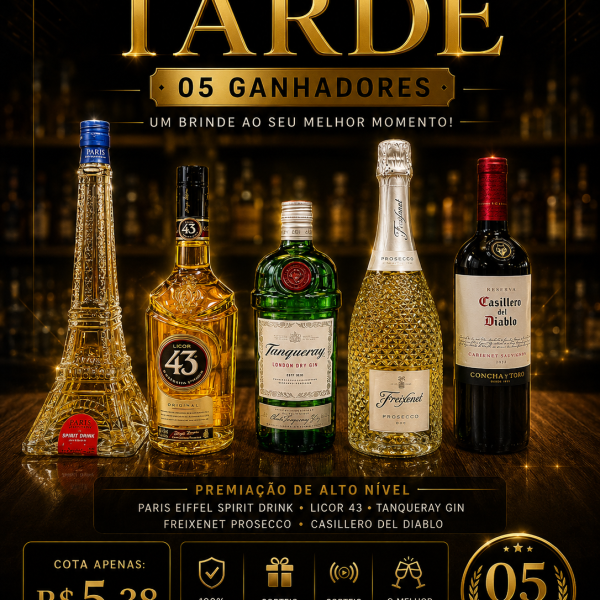 ✨🍾 SORTEIO ESPECIAL DA TARDE 🍾✨
