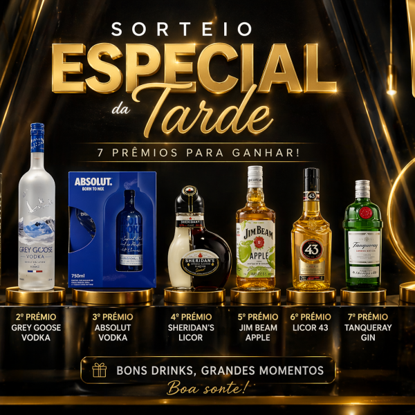 🚨🔥 SORTEIO ESPECIAL DA TARDE 🔥🚨