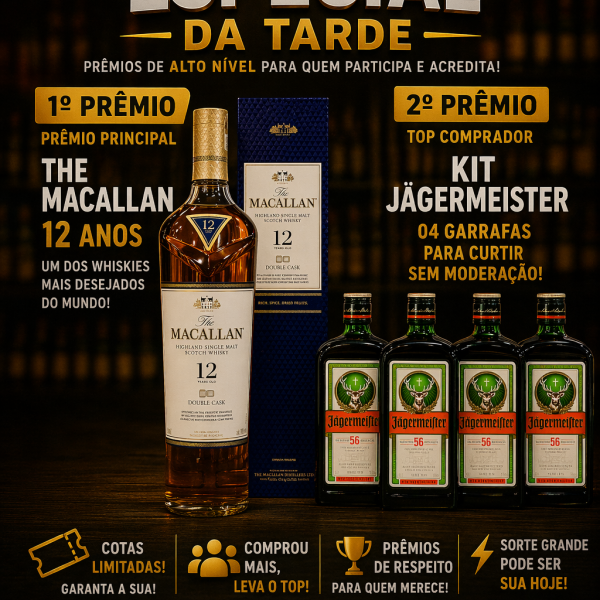 🚨🥃 SORTEIO ESPECIAL DA TARDE – PESADO DE VERDADE! 🥃🚨