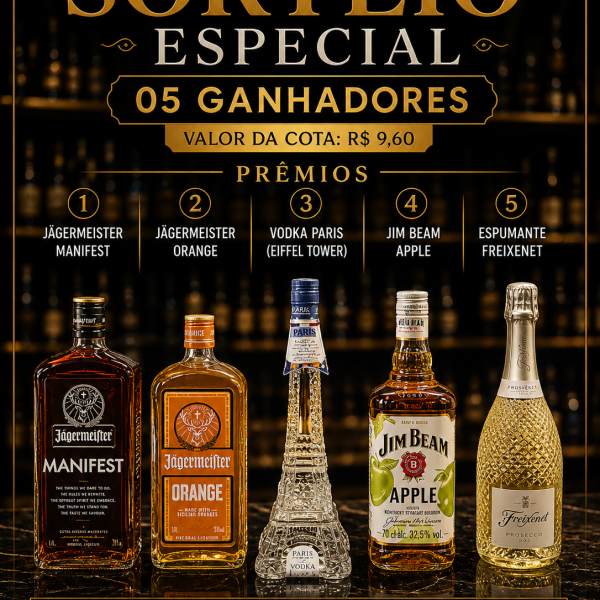 🔥 SORTEIO ESPECIAL – EDIÇÃO PREMIUM 🔥